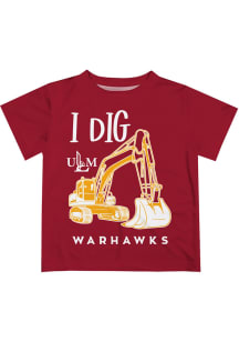 Louisiana-Monroe Warhawks Infant Excavator Short Sleeve T-Shirt Maroon