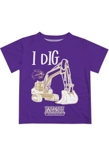 Western Carolina Infant Excavator Short Sleeve T-Shirt Purple