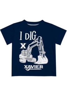 Xavier Musketeers Infant Excavator Short Sleeve T-Shirt Blue