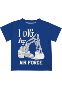Air Force Falcons Toddler Blue Excavator Short Sleeve T-Shirt