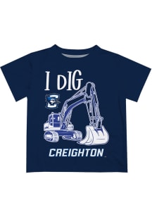 Creighton Bluejays Toddler Blue Excavator Short Sleeve T-Shirt