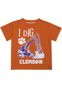 Clemson Tigers Toddler Orange Excavator Short Sleeve T-Shirt