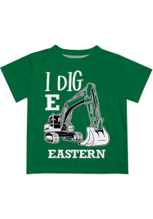 Eastern Michigan Eagles Toddler Green Excavator Short Sleeve T-Shirt