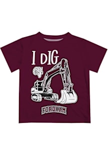 Vive La Fete Fordham Rams Toddler Maroon Excavator Short Sleeve T-Shirt
