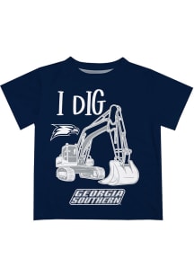 Georgia Southern Eagles Toddler Navy Blue Excavator Short Sleeve T-Shirt