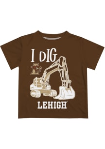 Lehigh University Toddler Brown Excavator Short Sleeve T-Shirt