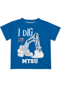 Middle Tennessee Blue Raiders Toddler Blue Excavator Short Sleeve T-Shirt