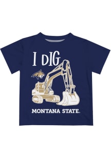 Montana State Bobcats Toddler Blue Excavator Short Sleeve T-Shirt