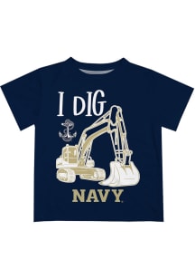 Navy Midshipmen Toddler Navy Blue Excavator Short Sleeve T-Shirt