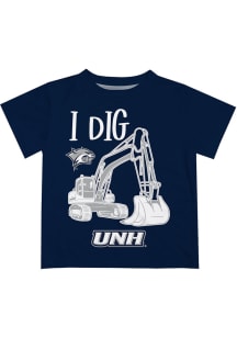 New Hampshire Wildcats Toddler Blue Excavator Short Sleeve T-Shirt