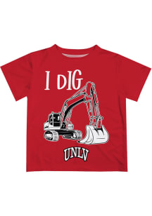 UNLV Runnin Rebels Toddler Red Excavator Short Sleeve T-Shirt