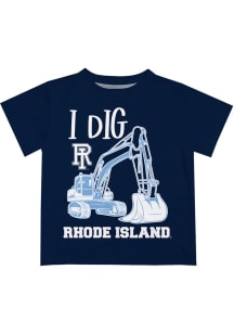 Rhode Island Rams Toddler Navy Blue Excavator Short Sleeve T-Shirt