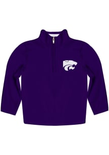 K-State Wildcats Toddler Purple Performance Quarter Zip Long Sleeve 1/4 Zip