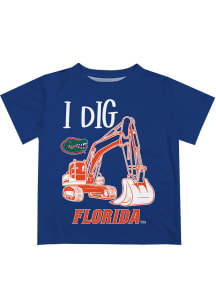 Florida Gators Toddler Blue Excavator Short Sleeve T-Shirt