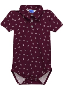 Texas A&amp;M Aggies Baby Maroon Theo Short Sleeve One Piece Polo