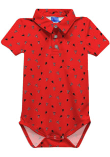 Texas Tech Red Raiders Baby Red Theo Short Sleeve One Piece Polo