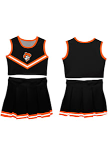 Vive La Fete Oklahoma State Cowboys Girls Black Ashley Pistol Pete Set Cheer