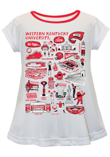 Vive La Fete Western Kentucky Hilltoppers Infant Girls Impressions Short Sleeve T-Shirt White