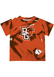 Bowling Green Falcons Infant Paint Brush Short Sleeve T-Shirt Orange