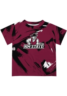 Vive La Fete New Mexico State Aggies Infant Paint Brush Short Sleeve T-Shirt Red