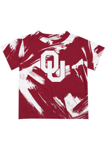 Oklahoma Sooners Infant Paint Brush Short Sleeve T-Shirt Red