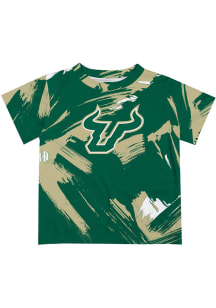 South Florida Bulls Infant Paint Brush Short Sleeve T-Shirt Green