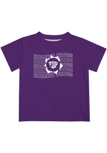 TCU Horned Frogs Youth Purple Henry Breakout Short Sleeve T-Shirt