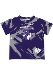 Tarleton State Texans Infant Paint Brush Short Sleeve T-Shirt Purple