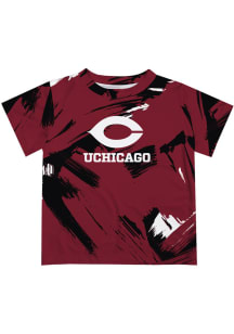 University of Chicago Maroons Infant Paint Brush Short Sleeve T-Shirt Maroon