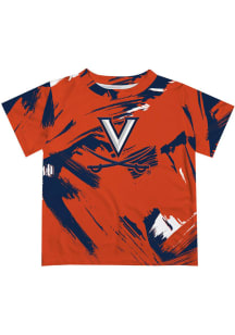 Virginia Cavaliers Infant Paint Brush Short Sleeve T-Shirt Orange
