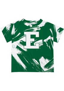 Vive La Fete Eastern Michigan Eagles Toddler Green Paint Brush Short Sleeve T-Shirt