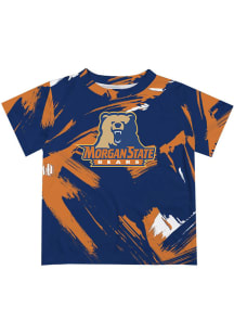 Morgan State Bears Toddler Black Paint Brush Short Sleeve T-Shirt