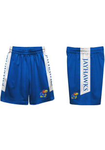 Kansas Jayhawks Youth Blue Mesh Athletic Short Shorts