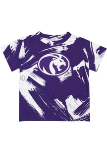 North Alabama Lions Toddler Purple Paint Brush Short Sleeve T-Shirt