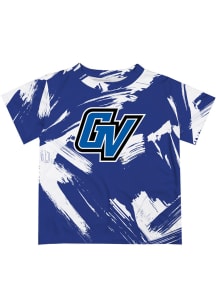 Grand Valley State Lakers Youth Black Paint Brush Short Sleeve T-Shirt