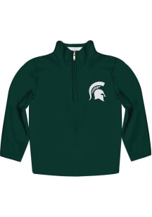 Michigan State Spartans Youth Green Felix Long Sleeve Quarter Zip Shirt