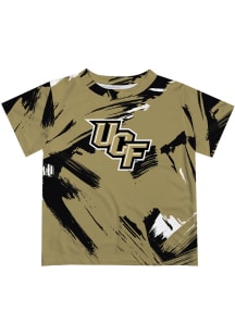 UCF Knights Youth Gold Paint Brush Short Sleeve T-Shirt