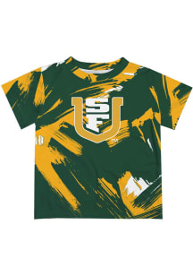 USF Dons Youth Green Paint Brush Short Sleeve T-Shirt