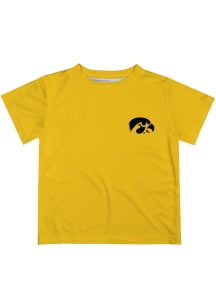 Infant Iowa Hawkeyes Gold Vive La Fete Impressions Short Sleeve T-Shirt