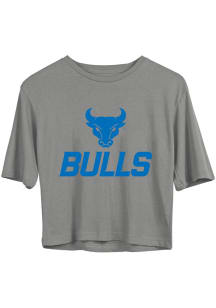 Buffalo Bulls Girls Grey Rosie Short Sleeve Tee