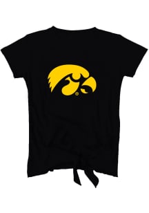 Iowa Hawkeyes Toddler Girls Black Candace Short Sleeve T-Shirt