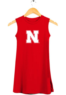 Toddler Girls Red Nebraska Cornhuskers Gwen Short Sleeve Dresses