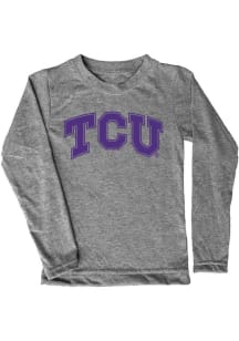 TCU Horned Frogs Youth Grey Aaron Long Sleeve T-Shirt