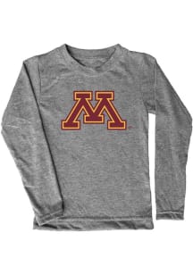 Minnesota Golden Gophers Youth Grey Aaron Long Sleeve T-Shirt