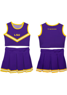 LSU Tigers Girls Purple Ashley 2 Pc Set Cheer