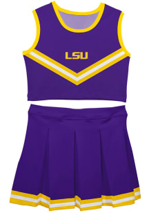 LSU Tigers Toddler Girls Purple Ashley 2 Pc Sets Cheer