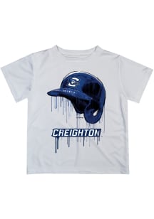 Creighton Bluejays Infant Dripping Helmet Short Sleeve T-Shirt White