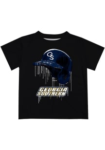 Georgia Southern Eagles Infant Dripping Helmet Short Sleeve T-Shirt Black