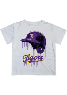 LSU Tigers Infant Dripping Helmet Short Sleeve T-Shirt White