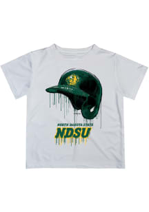 North Dakota State Bison Infant Dripping Helmet Short Sleeve T-Shirt White